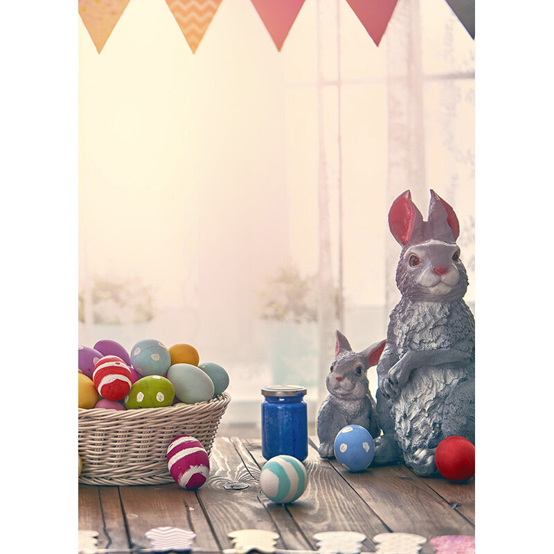 SHENGYONGBAO-fondos de fotografía de huevos de conejo y Pascua, accesorios de estudio fotográfico, flores de primavera para niños y bebés, 21430 CJ-02