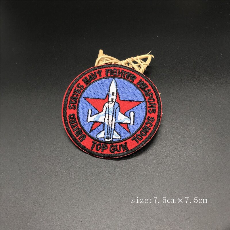 Top Gun Navy Luchtmacht Badge Patches Voor Kleding Diy Strepen Applique Creatieve Badges Parches Kleding Stickers Iron On Patchs