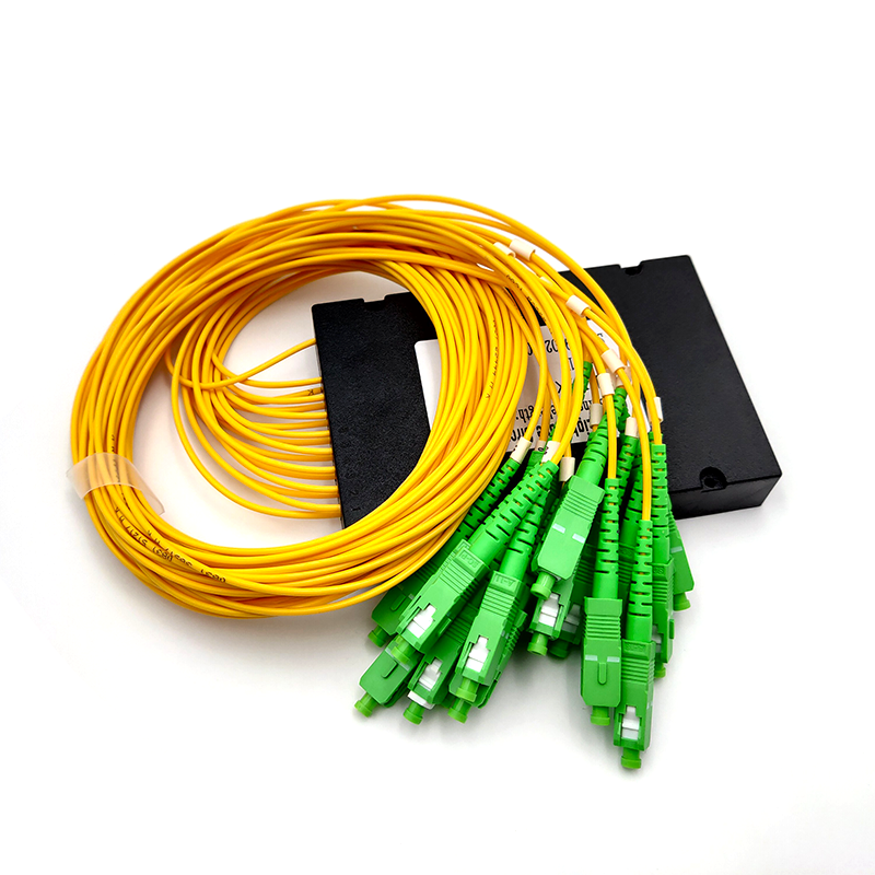 Divisor óptico SC APC 1x16 1M 2,0 MM PLC, divisor de fibra óptica SC APC 1x16 PLC, modo único