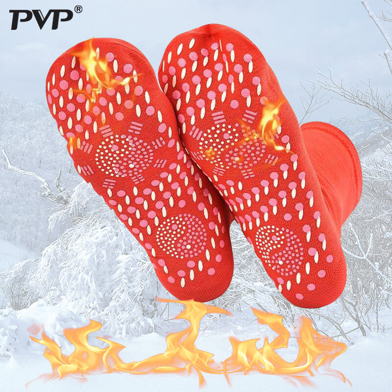 トルマリン磁気セラピーnew自己発熱ヘルスケア、快適で通気性マッサージ冬暖かい足ケア靴下