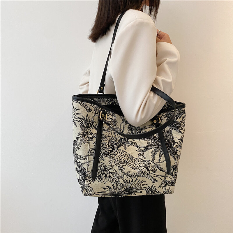 Luxury Tote Bags For Women Brand Designer High-Capacity Handbag Ladies painting Shopping Shoulder Crossbody Bags
