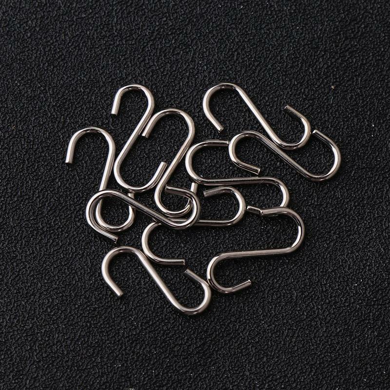 100PCS DIY Mini S-Shaped HooksทนทานS-รูปตะขอสแตนเลสรูปตัวSแขวนโลหะDIY Mini S-รูปตะขอแขวน