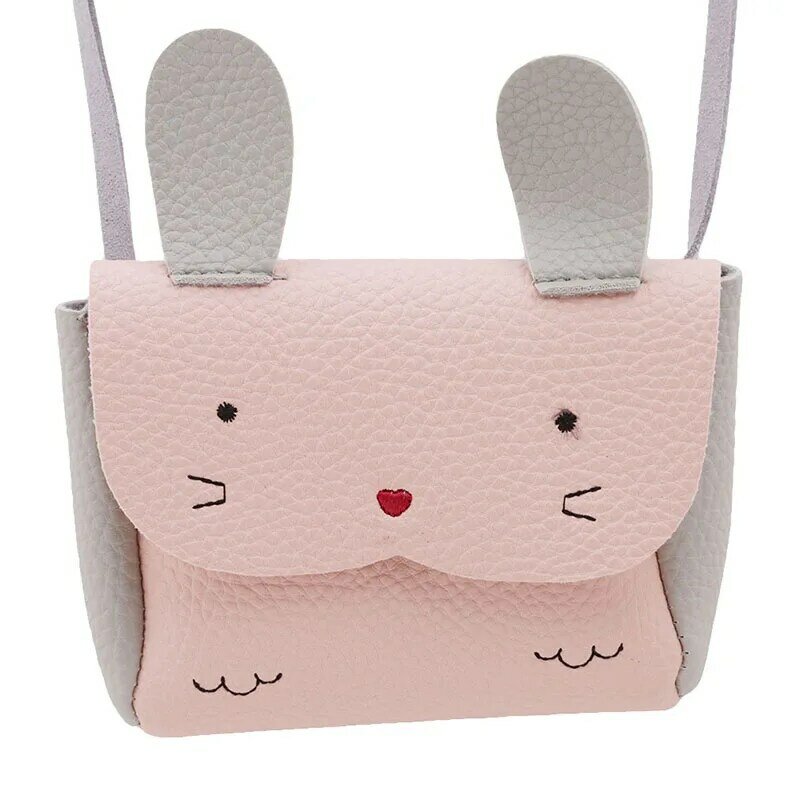 Nuova vendita calda ragazze PU borsa portamonete portafoglio bambini coniglio una borsa a tracolla piccola borsa portamonete cambio portafoglio borsa per bambini