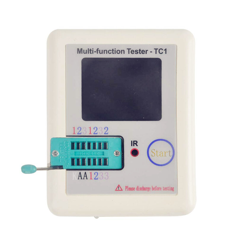 LCR-TC1 TC1 الملونة 1.8 بوصة TFT شاشة متعددة الوظائف TFT الخلفية الترانزستور اختبار ديود الصمام الثلاثي مكثف المقاوم اختبار