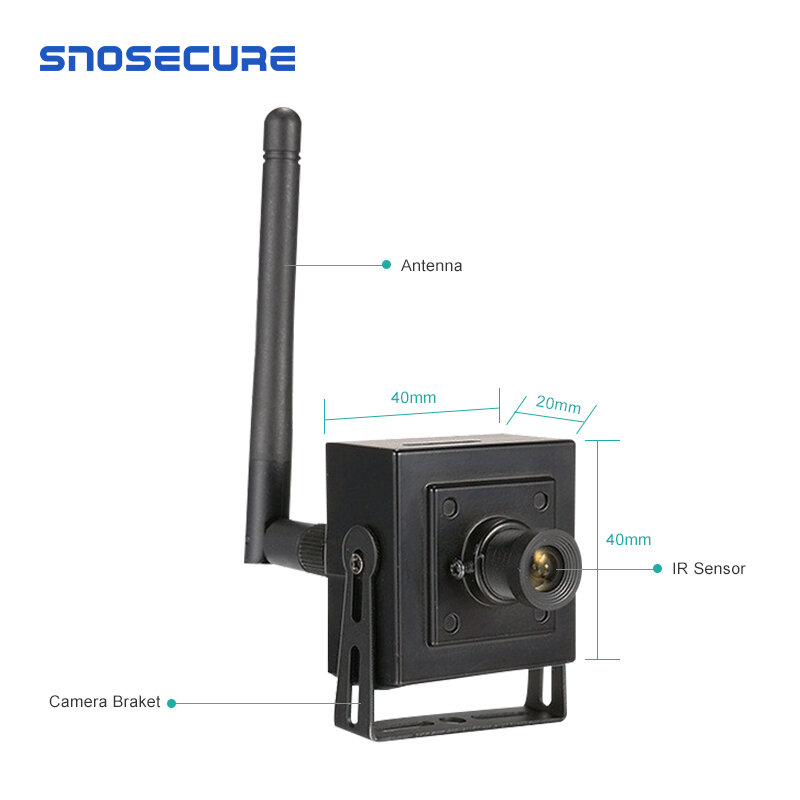 Snoseguro mini câmera de vigilância residencial, wi-fi, sistema sem fio, vigilância residencial, 1080p, suporte onvif, áudio interno, p2p, vídeo webcam