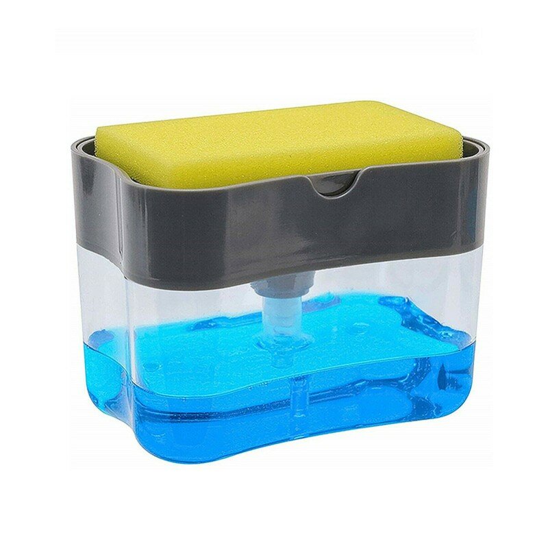 Dispensador automático de jabón líquido, dispensador manual de esponja para Cocina