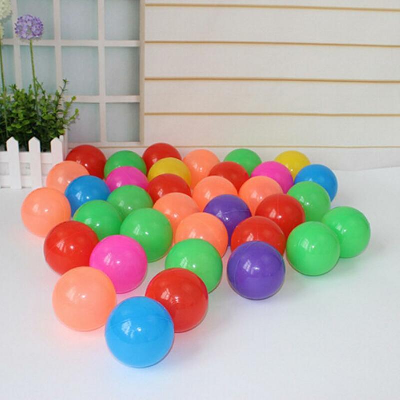 50/100Pcsล็อตเป็นมิตรกับสิ่งแวดล้อมพลาสติกน้ำOcean Wave Ballเด็กWave Ballของเล่นว่ายน้ำSoft Ballที่มีสีสันลูก