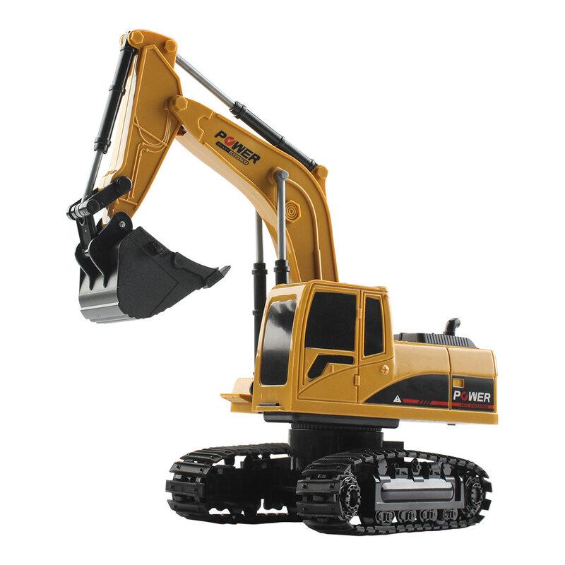 Excavator Toy 1028 Remote Control 1:24 Crawler Excavator Remote Control Four-wheel Drive 5 Channel with Light Educational Toy