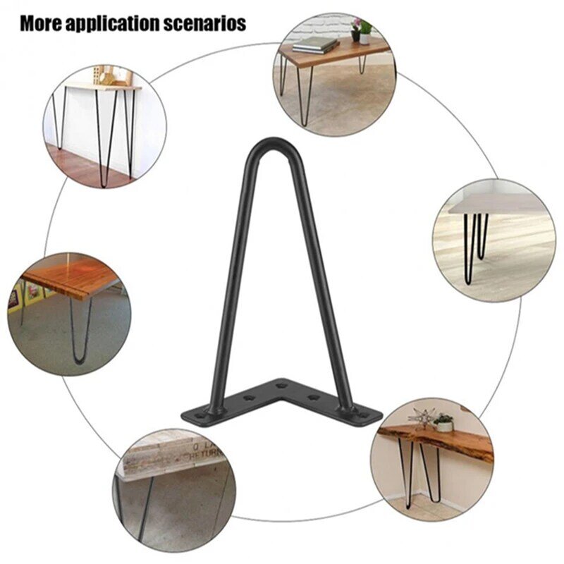 Iron Metal Table Desk Legs Home Accessories for DIY Handcrafts Furniture 4/6/8/10inch Table and Sofa Furniture Table Leg