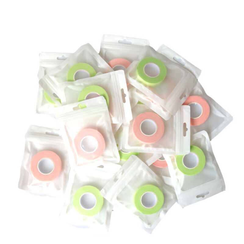 10 ม้วนทอGrafted Eyelash Under Eye Padทางการแพทย์เทปBreathable Sensitiveกันน้ำสีชมพูสีเขียวEye Padขนตาแพทช์