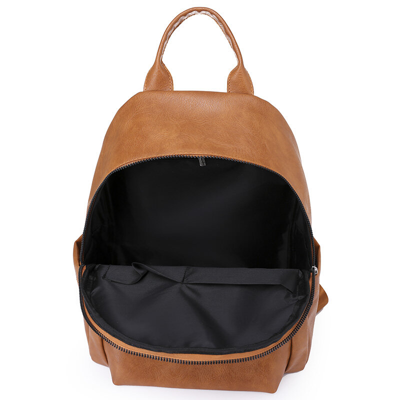 Frauen Rucksack Geldbörsen Hohe Qualität Leder Schule Taschen Für Mädchen Weibliche Vintage Reise Bagpack Damen Bookbag Sac A Dos