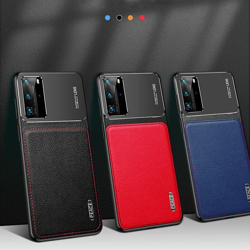 For Huawei P20 P30 P40 Pro Plus Lite Case Nova 6 7 SE Pro Leather Anti Fall For Huawei Mate 9 10 20 30 40 Pro Frosted Metal Case