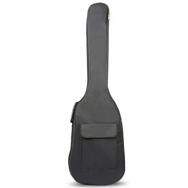 Hitam Tahan Air Tali Ganda Bass Ransel Gig Bag Case untuk Gitar Bass Listrik 5Mm Ketebalan Sponge Padded