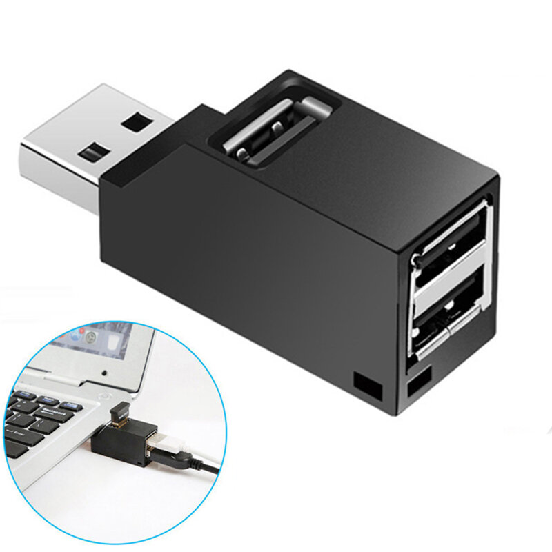3.0 USB Hub Adaptor Laptop 2.0 USB Charger Hub 3 Port Notebook Splitter untuk Lenovo PC Aksesoris Nirkabel Beberapa