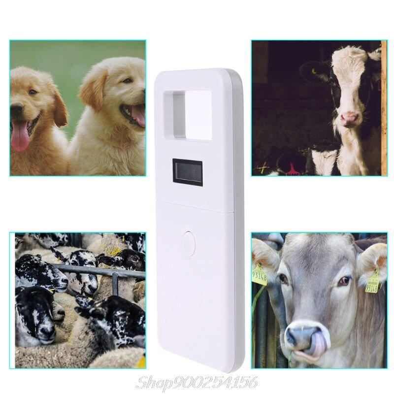 FDX-B Animal pet id reader chip transponder USB RFID handheld microchip scanner for dog cats horse Jy27 20 Dropship