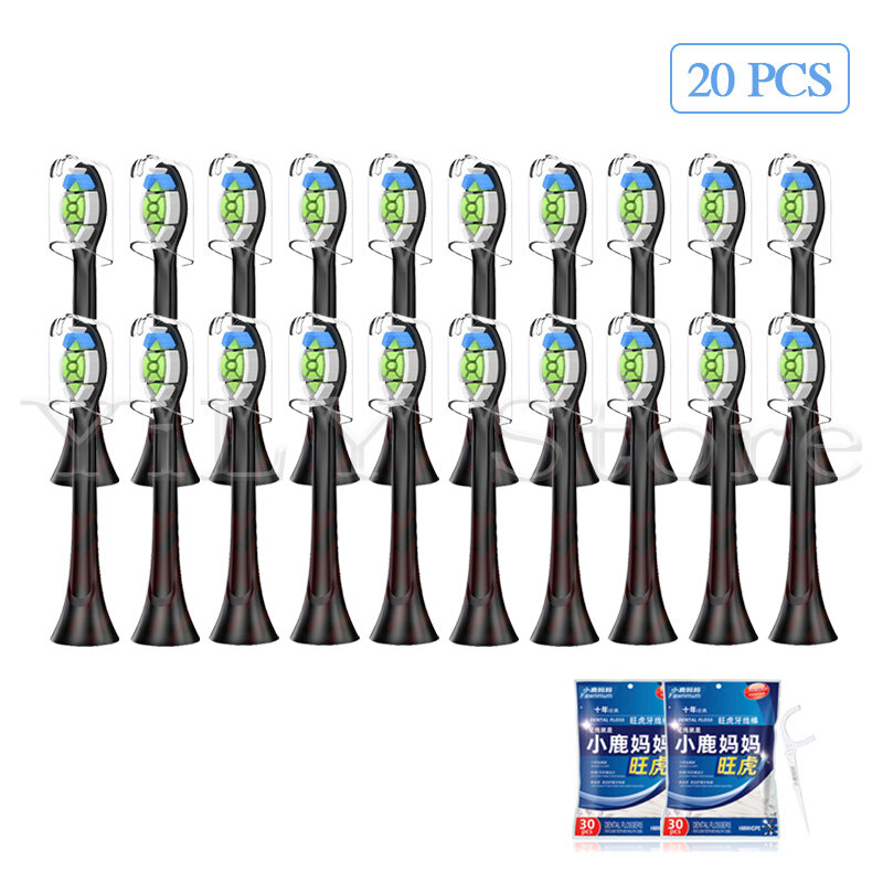 Насадки для зубной щетки Philips Sonicare HX6014, HX6930, HX6730, HX6530, HX9023, HX9342, 5/10/20 шт.
