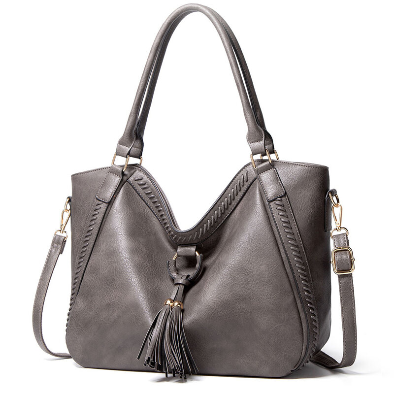 Модные женские сумочки, роскошные дизайнерские дамские сумочки 2020, женская сумка на плечо из искусственной кожи, большая сумка-тоут с кисто...