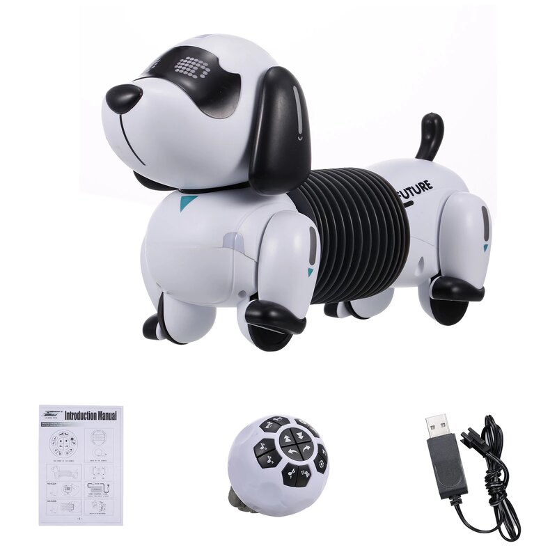 RC Robot Dog RC Robotic Stunt Puppy Electronic Pet Programmable Robot with Sound for Kids RC dog Toys Birthday Gift
