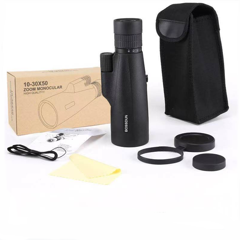 10-30 × 50 potente monoculare Zoom a lungo raggio tasca per occhiali telescopio per caccia campeggio turismo telescopio per bambini