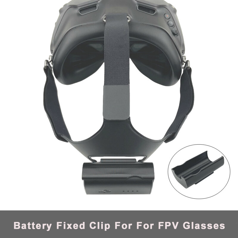 FPV glasses V2 batteria esterna prolunga Clip staffa fissa per accessori occhiali DJI FPV