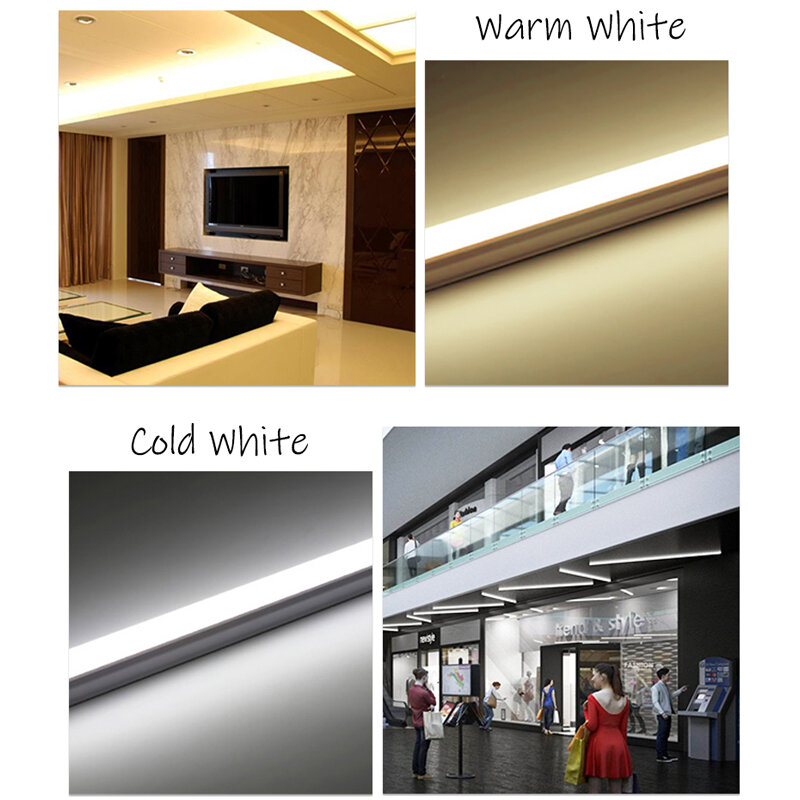 Lâmpada led t8 super brilhante 60cm 9w, para parede, luz fria, quente e branca 220v