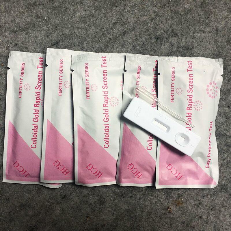 Bandelettes de Test, 5 pièces, Kit de bandelettes de Test pour premier cycle de grossesse, haute précision, HCG