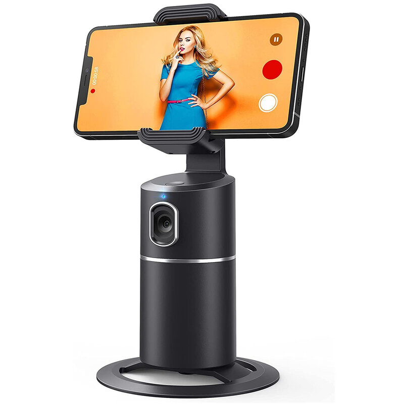 Soporte de teléfono con seguimiento facial automático, estabilizador de cardán para teléfono, soporte de disparo inteligente, 360 rotativo, grabación en vivo de Vlog, palo de Selfie