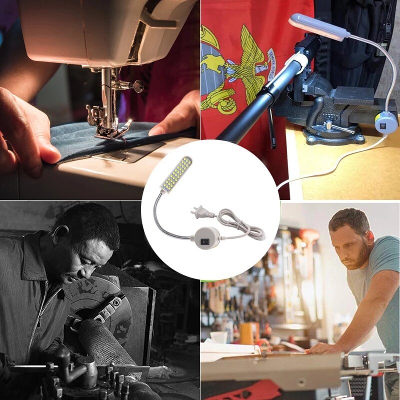 Светильник для швейной машинки двухцветный может быть установлен на швейную машинку для рабочего освещения и промышленсветильник одежды