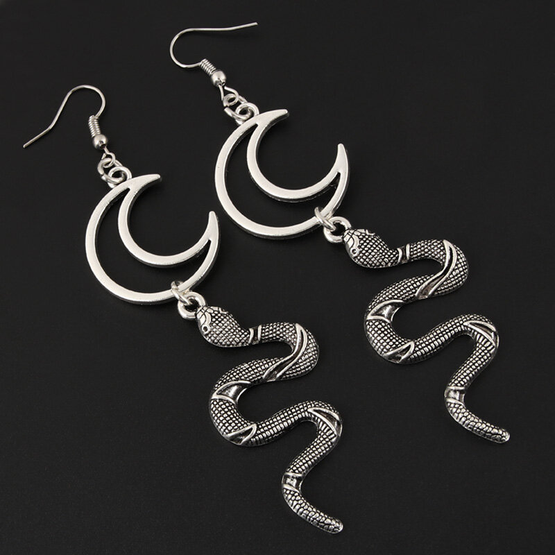 Boucles d'oreilles en forme de Serpent pour femmes, bijoux gothiques, Serpent, Cobra, pendantes de personnalité pour fête, Long affaissement, cadeau