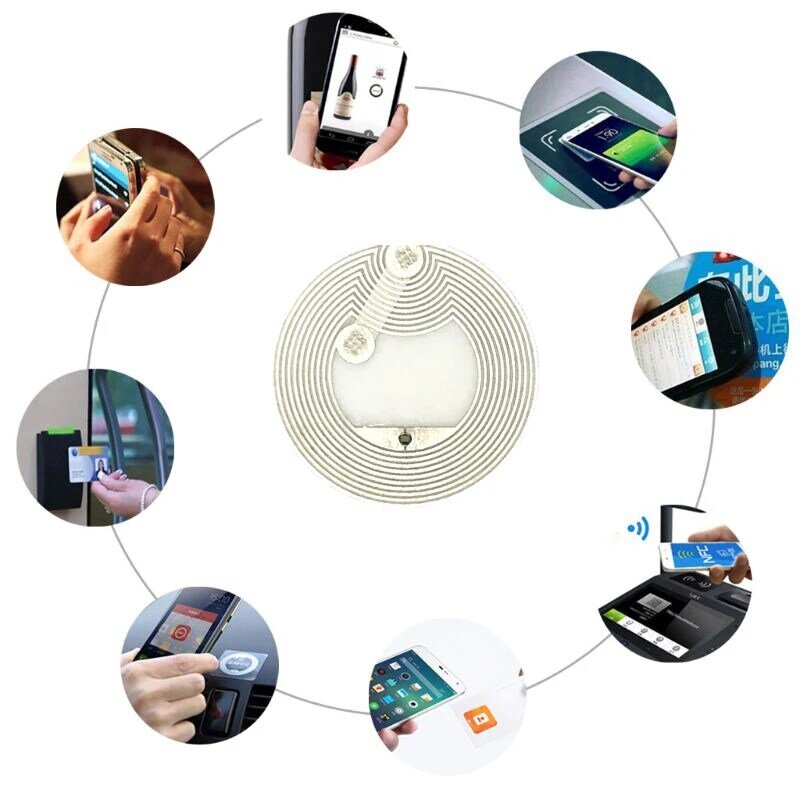 120 шт. Ntag213 NFC теги 13,56 МГц ISO14443A NFC Стикеры Ntag 213 все NFC телефона Доступные теги RFID NFC Стикеры s самоклеящиеся этикетки