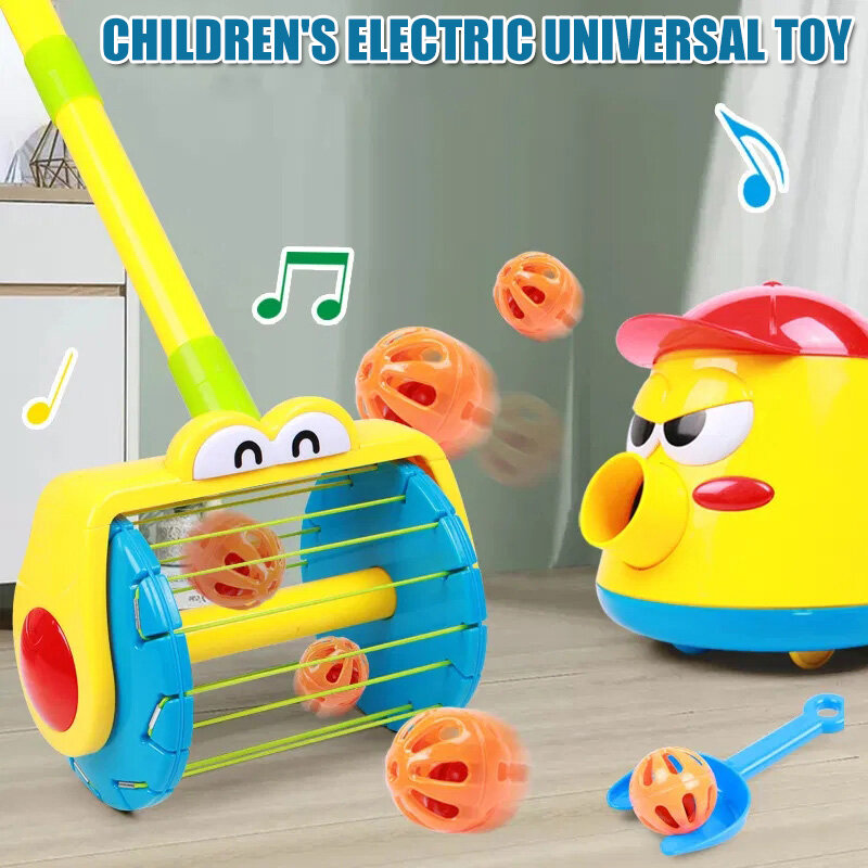 2020 elektrische Push Walker und Wirbeln Ball Werfer Walker Set Baby Staubsauger Spielzeug