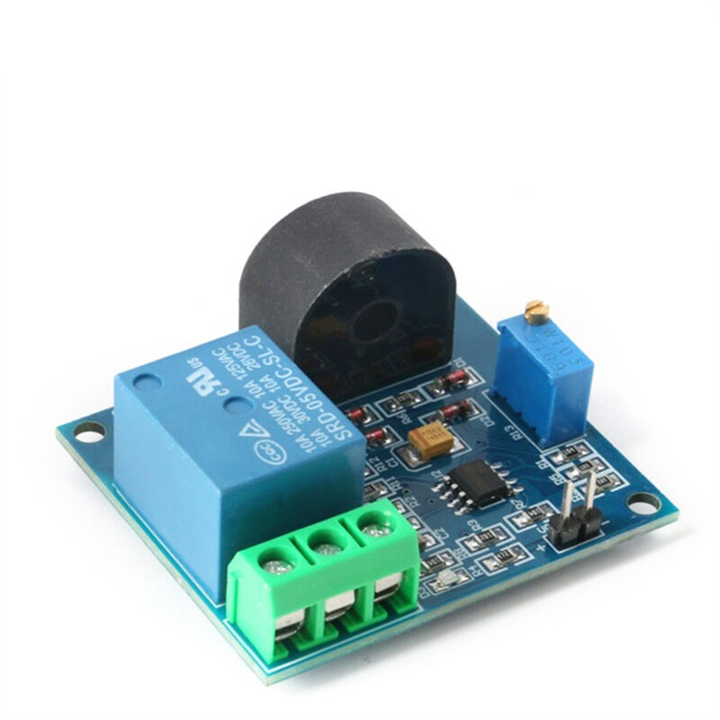 Sensor de proteção sobrecorrente 5a, módulo ac sensor de detecção de corrente 05v, 12v, 24v relé