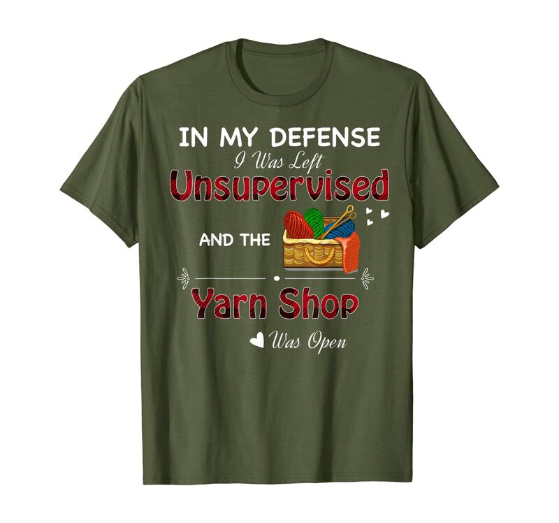 In My Defense I Left Unsupervised เส้นด้าย Shop เปิด Tshirt เสื้อยืด