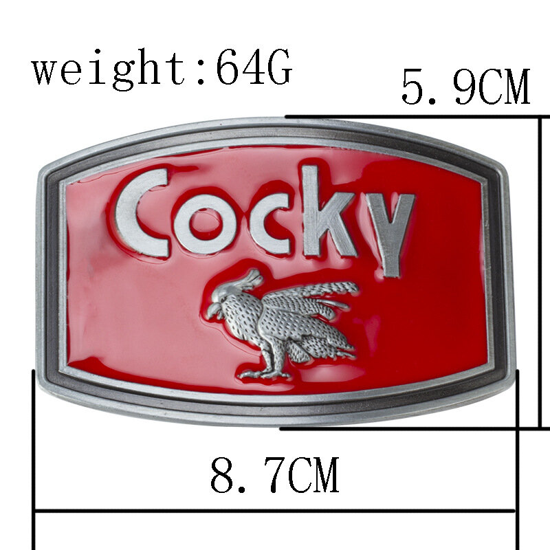 Fibbia per cintura COSKY per 3.8cm 4cm componenti per cintura fatti a mano fatti in casa cintura in metallo pesante stile rock fai-da-te