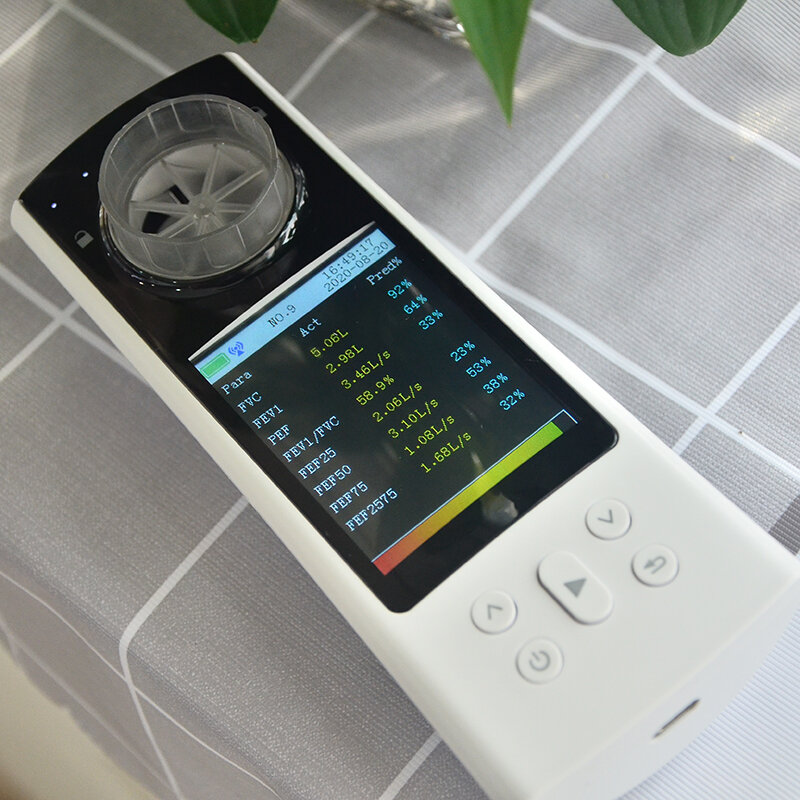 SP80B Bluetooth цифровой спирометр Цвет Дисплей легких Функция дыхание легких Diagnost USB переносное медицинское устройство программного обеспечения