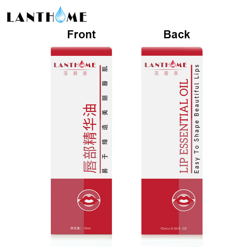 Lanthome lábio plumper nutritivo óleo essencial reparação lábio rugas hidratante hidratação profunda rosa mais cheio labial plumping cuidados
