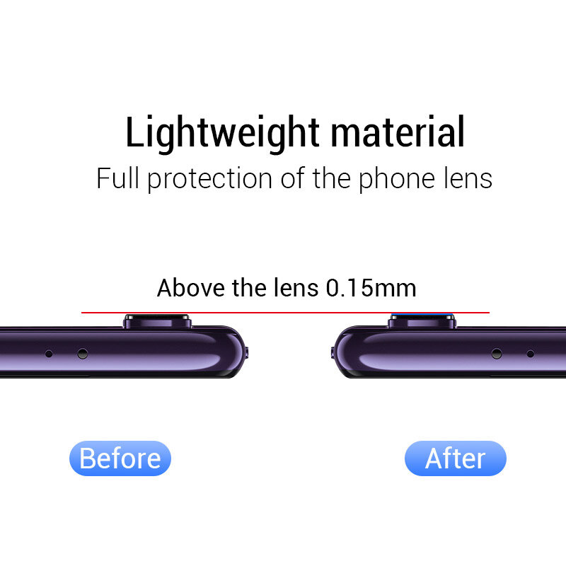 2 pièces lentille caméra verre trempé pour Huawei P40 caméra verre protecteur Film de protection pour Huawei P40 lentille verre Huawei P40 AN00