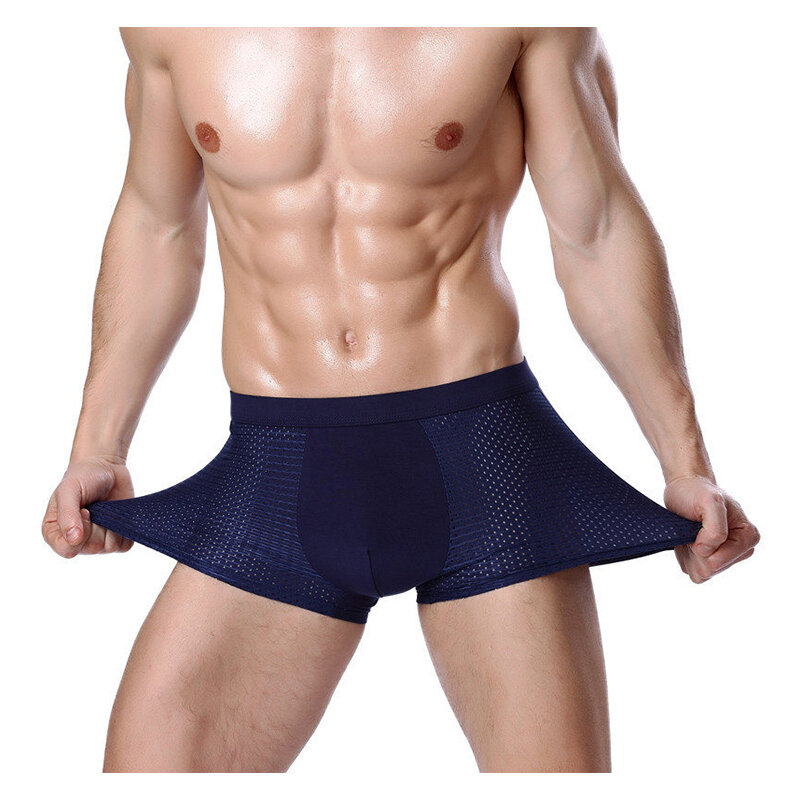 4 pçs calcinha masculina sexy cuecas homem pacote shorts boxers cueca deslizamento homme bambu buraco grande tamanho 5xl6xl7xl