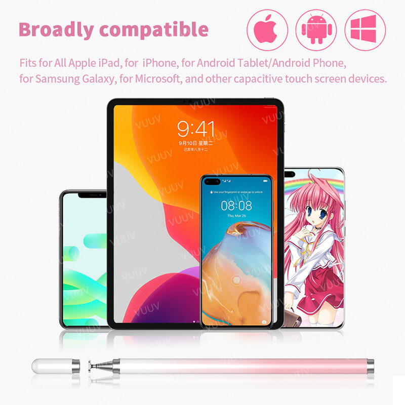 Стилус для планшета мобильного телефона, ручка для рисования Xiaomi, Samsung, стилус для сенсорного экрана Android, для iPad, карандаш