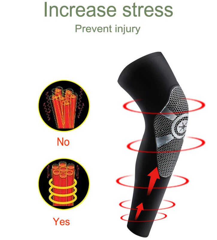 大人の膝パッドスポーツ抗スリップニーパッドブレースサッカーランニング膝プロテクター脚は抗衝突プロテクター