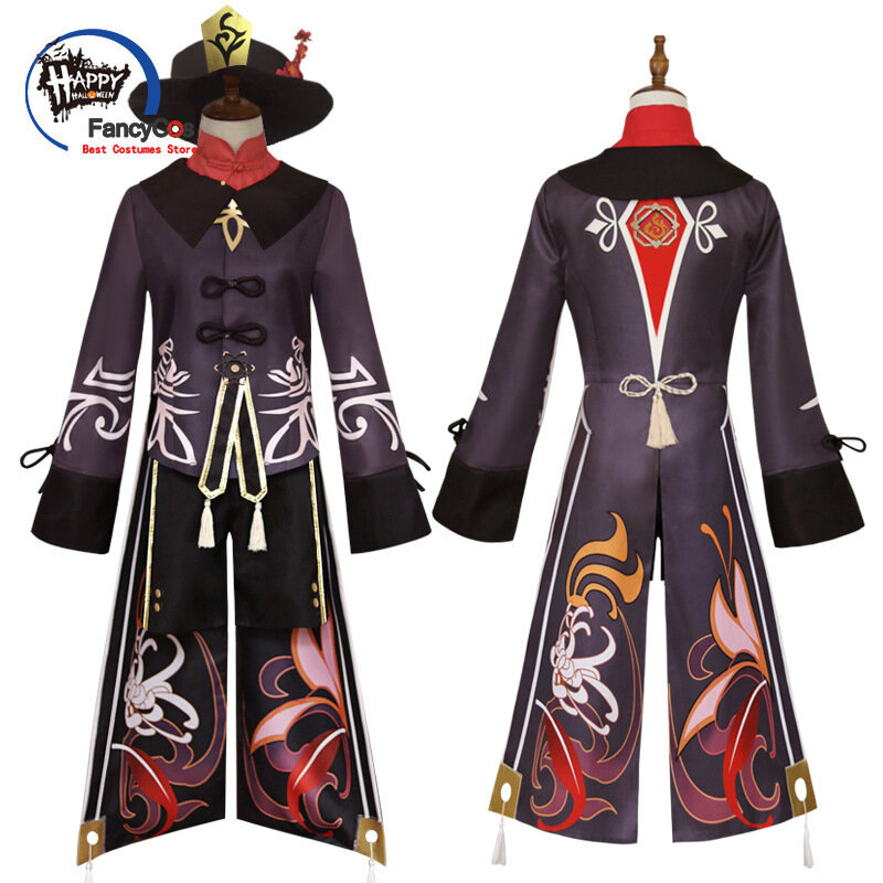 Hu Tao Cosplay Genshin Impact Cosplay Uniform Outfit giochi Genshin Impact costumi Cosplay costumi di Halloween per donne