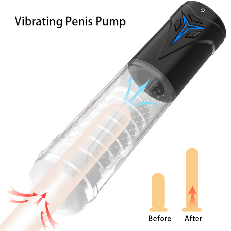 Masturbador para hombre vibrador bomba de pene ayuda de vacío de succión taza aeroplano extensión de pene de masturbador vibrador juguetes sexuales