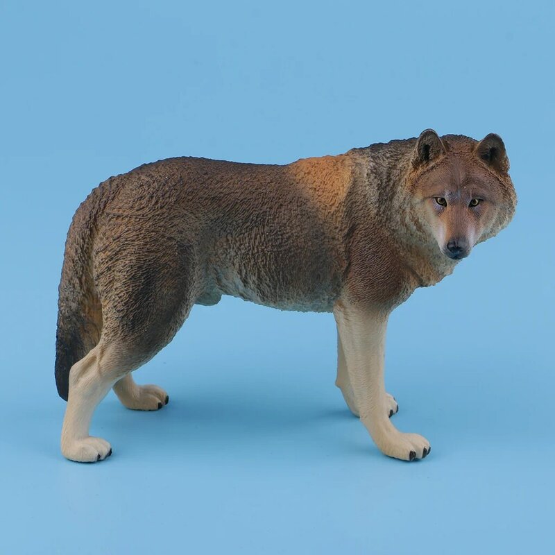 시뮬레이션 늑대 동물 모델 피규어 어린이 말하기 및 교육 소품