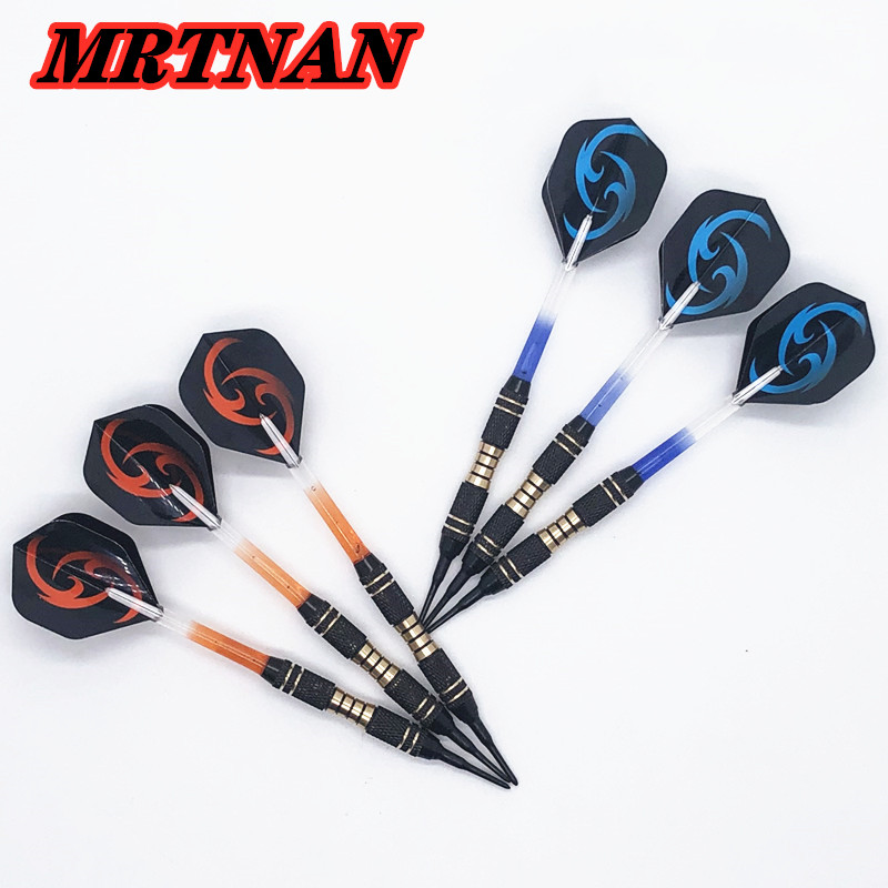 Hot sale 3 pieces/set of 14g high quality indoor game dart set professional soft dart PET dart flying sports dart shaft