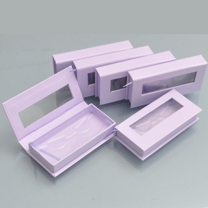 Caixa de cílios personalizada com logo, caixa para cílios postiços de vison 25mm, estojo magnético quadrado para fornecedores em massa, 100/pacote