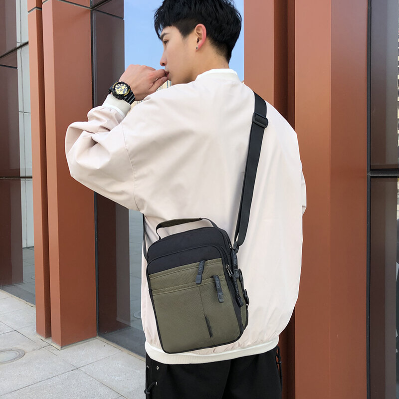 AOTTLA Men's Messenger Bag High Quality Waterproof Oxfrod Shoulder Bags Male Leisure Crossbody Bags 2021 New Teenager Travel Bag