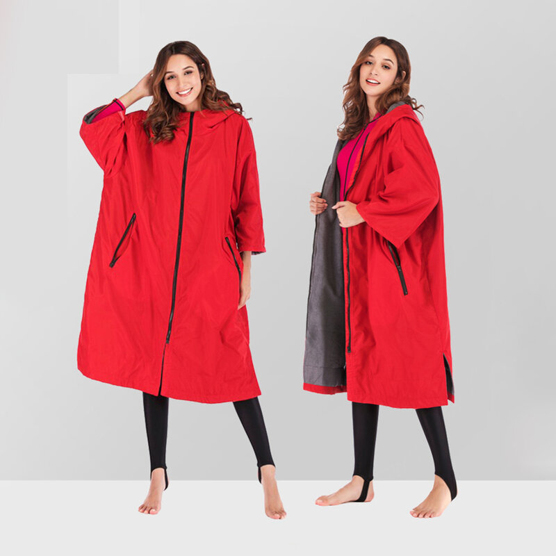 Trockenen robe heißer verkauf wasserdichte hoodie poncho nass anzug dryrobe mit mikrofaser frottee futter