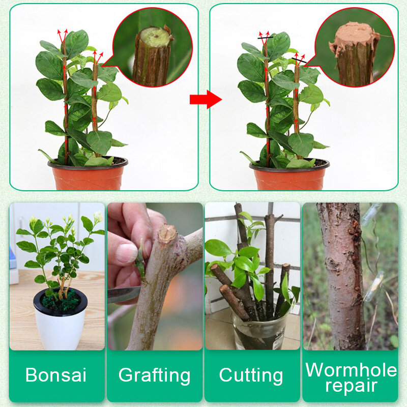 Bonsai Pruning Cutting Paste Compound Tree Sealer Grafting Sealant for Garden Wound Treatment Healing Agent Coating Agent