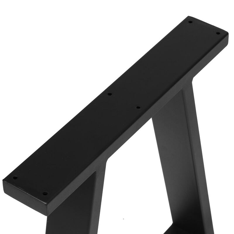 2PCS Industrial Metal Bench Table Legs Steel Table Legs Black Metal Table Desk Leg Support Leg Table Sofa Furniture Handcrafts