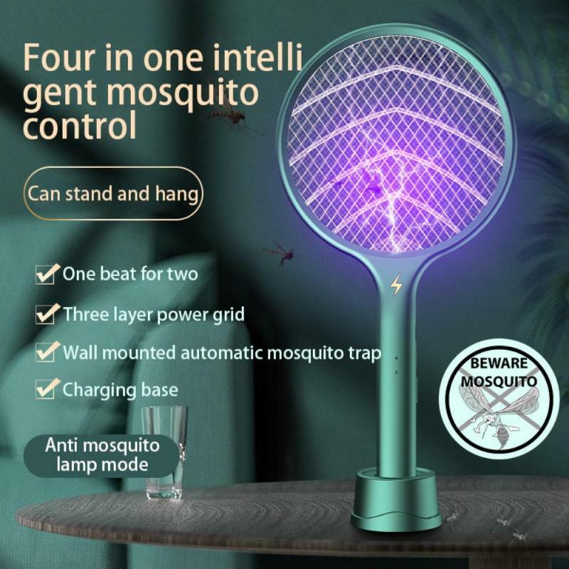 3 In 1 Swatter ยุง Photocatalyst Mosquito Killer ครัวเรือนยุง Electric Mosquito Swatter ยุง Killer 2021ใหม่
